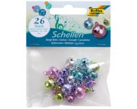 Grelots en métal, 3 tailles assorties, or et argent