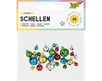 Grelots en métal, 3 tailles assorties, or et argent