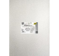 Carton à paillettes, 500 x 700 mm, 300 g/m2, argent
