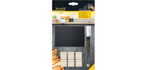 Ardoise + support TEAK, en kit