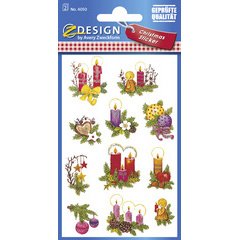 Kerststickers ZDesign 'Bloemen'