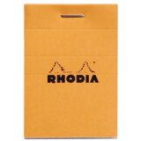 Stapled pad No. 10, A8 size, 5x5 grid, orange