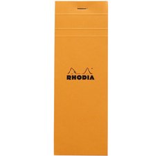 Bloc agrafé No. 8, 74 x 210 mm, quadrillé 5x5, orange