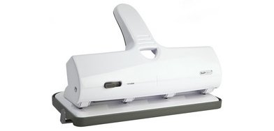 Perforateur quatre trous ALU 40, 40 feuilles, blanc