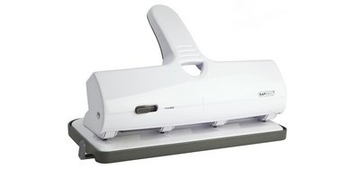 Perforateur quatre trous ALU 40, 40 feuilles, blanc