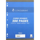 CONQUERANT SEPT Copies doubles, A4, Seyès, 200 pages