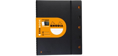 Schirft EXABOOK navulbaar A4 geruit 5 x 5 zwart