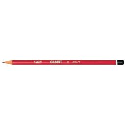 BIC Crayon Gilbert 33, dureté: HB, rond, laqué en rouge