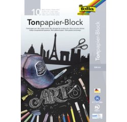 Bloc de papier de couleur, A3, 130 g/m2, noir