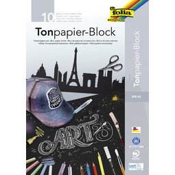 Blok gekleurd papier A3 130 g/m² zwart