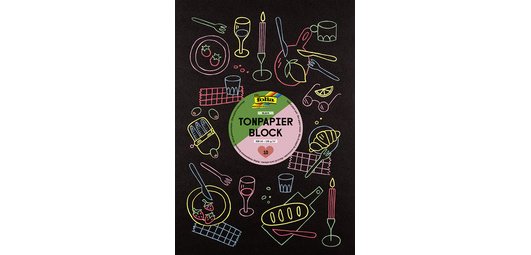 Color paper block, A4, 130 g/m², black