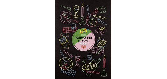 Bloc de papier de couleur, A3, 130 g/m2, noir