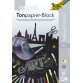 Blok gekleurd papier A4 130 g/m² zwart