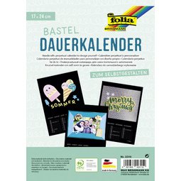 Calendrier mural créatif, 170 x 240 mm