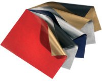 Weihnachtspapier 'Bicolor', blau/silber
