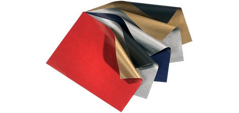 Papier cadeau de Noel 'Bicolor', bleu/argent
