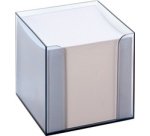 Bloc cube avec boîtier, plastique, transparent fumé