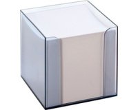 Bloc cube avec boîtier, plastique, transparent fumé