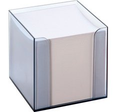 Bloc cube avec boîtier, plastique, transparent fumé