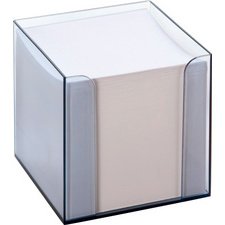 Bloc cube avec boîtier, plastique, transparent fumé