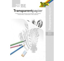Blok transparant papier A4 80 g/m² 25 vellen