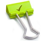 Pince double clip, (L)19 mm, Smile, assorti