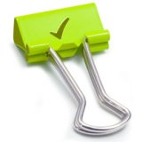 Pince double clip, (L)19 mm, Smile, assorti