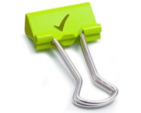 Pince double clip, (L)19 mm, Smile, assorti