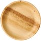 Plate in "pure" palm leaf, round, pack of 25