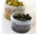 Barquette d'emballage, rond, 240 ml, transparent