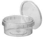 Barquette d'emballage, rond, 240 ml, transparent