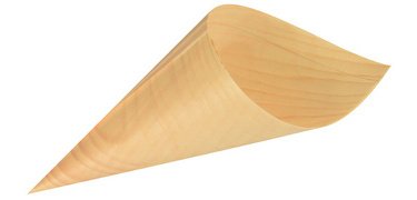 Cornet pour amuse-gueule Fingerfood "Pure", en bois