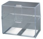Boîte à fiches, A7 paysage, plastique, transparent