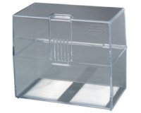 Boîte à fiches, A7 paysage, plastique, transparent