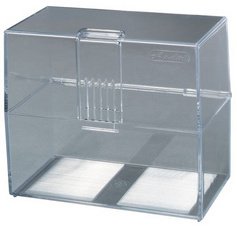 Boîte à fiches, A7 paysage, plastique, transparent