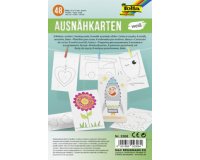 Cartes à coudre, 110 x 170 mm, blanc