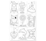 Cartes à coudre, 110 x 170 mm, blanc