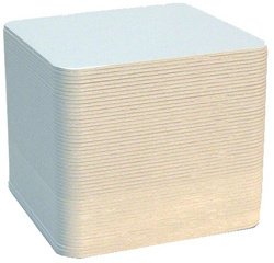 Cartons à bière à décorer, uni, carré, 93 x 93 mm