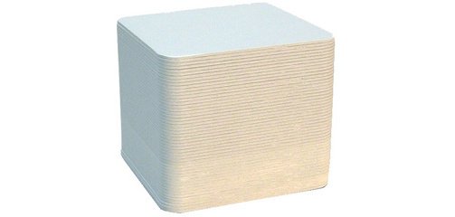 Cartons à bière à décorer, uni, carré, 93 x 93 mm