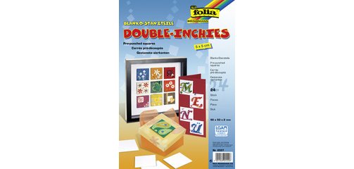 Carrés pré-découpés 'Double Inchies', 50 x 50 mm