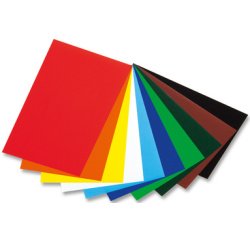 Papier brillant, (l)350 x (L)500 mm, assorti