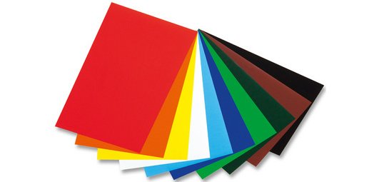 Glossy paper, (l)350 x (L)500 mm, assorted