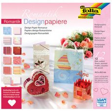 Bloc de papier design 'Romantisme', 305 x 305 mm