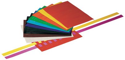 Feuilles à tresser, non gommé, 100 feuilles, assorti