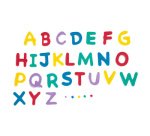 Pièces estampées-caoutchouc mousse 'Lettres'