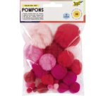Pompons, 30 pièces, assortiment de