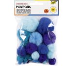 Pompons, 30 pièces, assortiment de