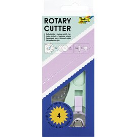 Cutter rotatif, 3 lames incluses, noir