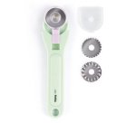 Cutter rotatif, 3 lames incluses, noir