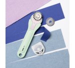 Cutter rotatif, 3 lames incluses, noir